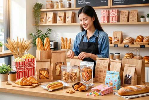 Aplicaciones para Bolsas kraft de Panadería y Comida para Llevar