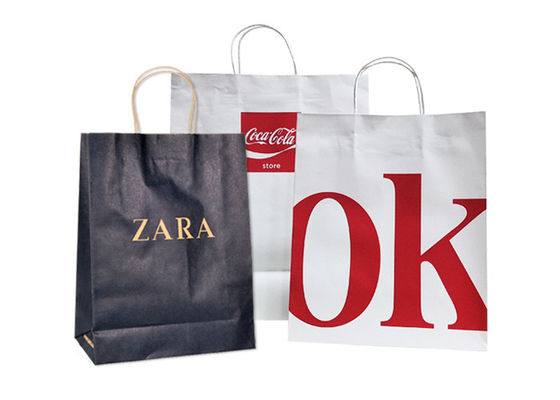 Bolsos de compras amistosos del papel de Eco Kraft