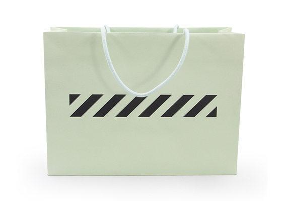 Good price Bolsas de papel personalizadas reciclables verdes, bolsas de papel de Kraft con las manijas en línea
