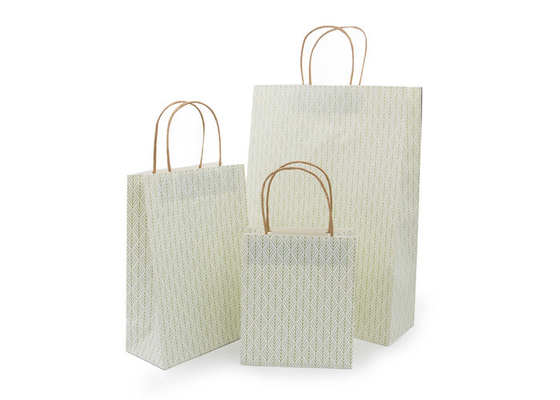 Good price Bolsos de plata cortados con tintas lujo del regalo de la Navidad con servicio torcido del OEM de las manijas en línea