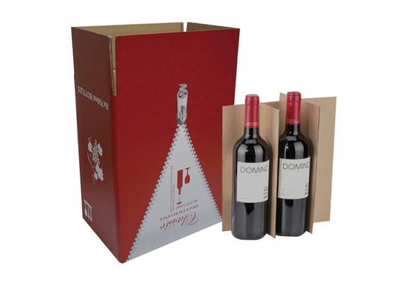 Good price Servicio acanalado sostenible azul del OEM de la laminación de Matt de las cajas de regalo del vino en línea