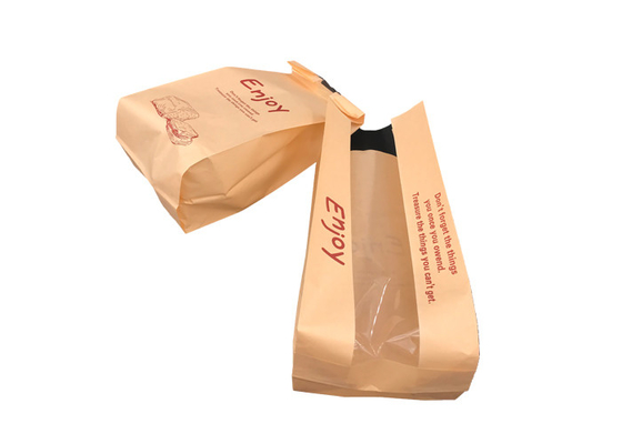Good price Bolsos de encargo impermeables a la grasa del acondicionamiento de los alimentos con la característica reciclable de la ventana en línea