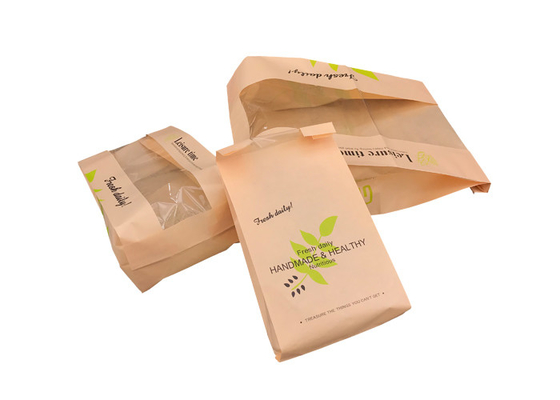 Good price Bolsos de empaquetado de la panadería elegante ambiental, bolsas de papel seguras de Brown de la comida en línea