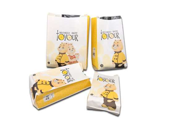 Good price Bolsos de empaquetado de la panadería de la capa de la ventana del boutique, bolsos de la hoja para el acondicionamiento de los alimentos en línea
