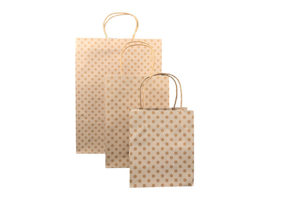 Good price La Navidad de lujo biodegradable que empaquetaba, aduana imprimió las bolsas de papel de Brown en línea