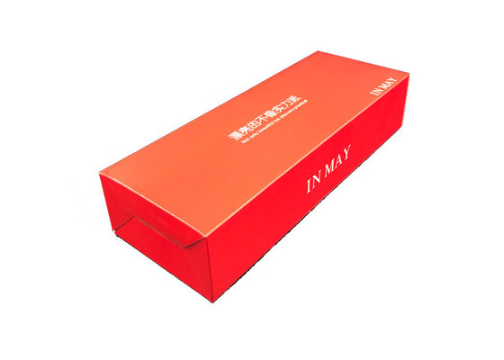 Good price Caja de papel plegable de encargo 250-300gsm rojo de las cajas de envío de la cartulina en línea
