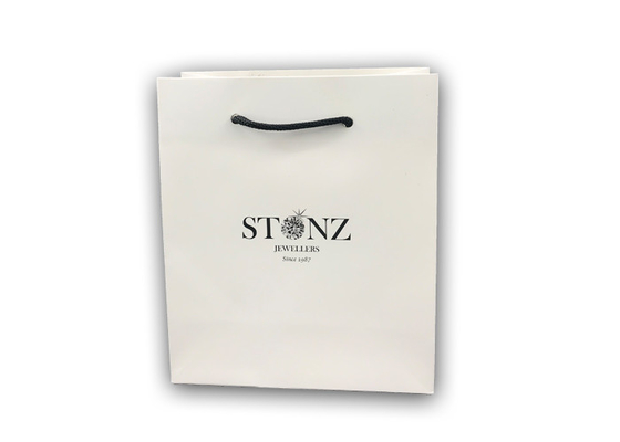 Good price Los bolsos de compras reciclados lujo de la joyería de Kraft modificaron la impresión del logotipo para requisitos particulares en línea