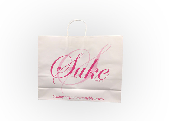 Good price Bolsos de compras de papel reciclados con el sellado de papel torcido de la hoja de la manija en línea