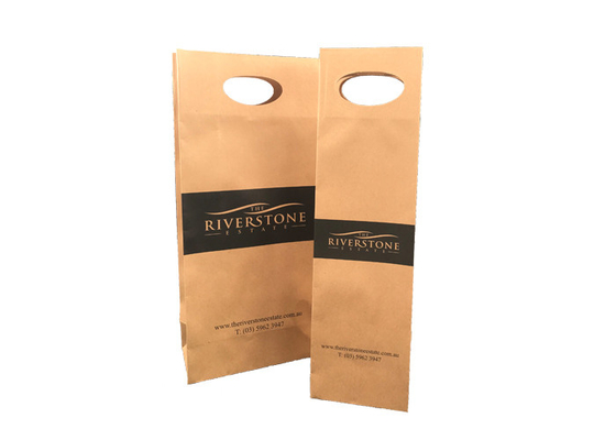 Good price La aduana natural sostenible imprimió las cajas del vino con la manija cortada con tintas ventana en línea