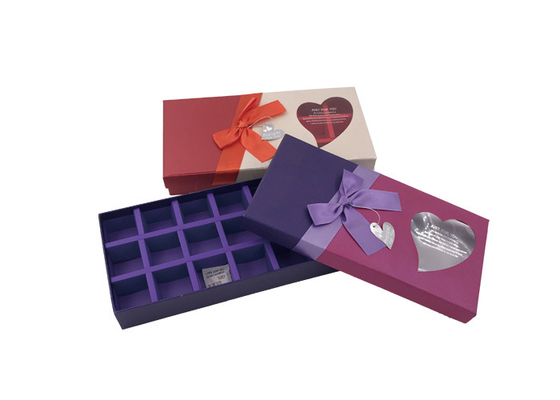 Good price Cajas de presentación rectangulares de lujo del chocolate con la cinta y la ventana en línea